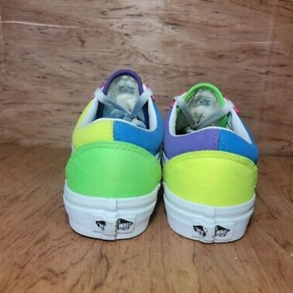 Women's vans off the wall color block shoes - Picture 3 of 7